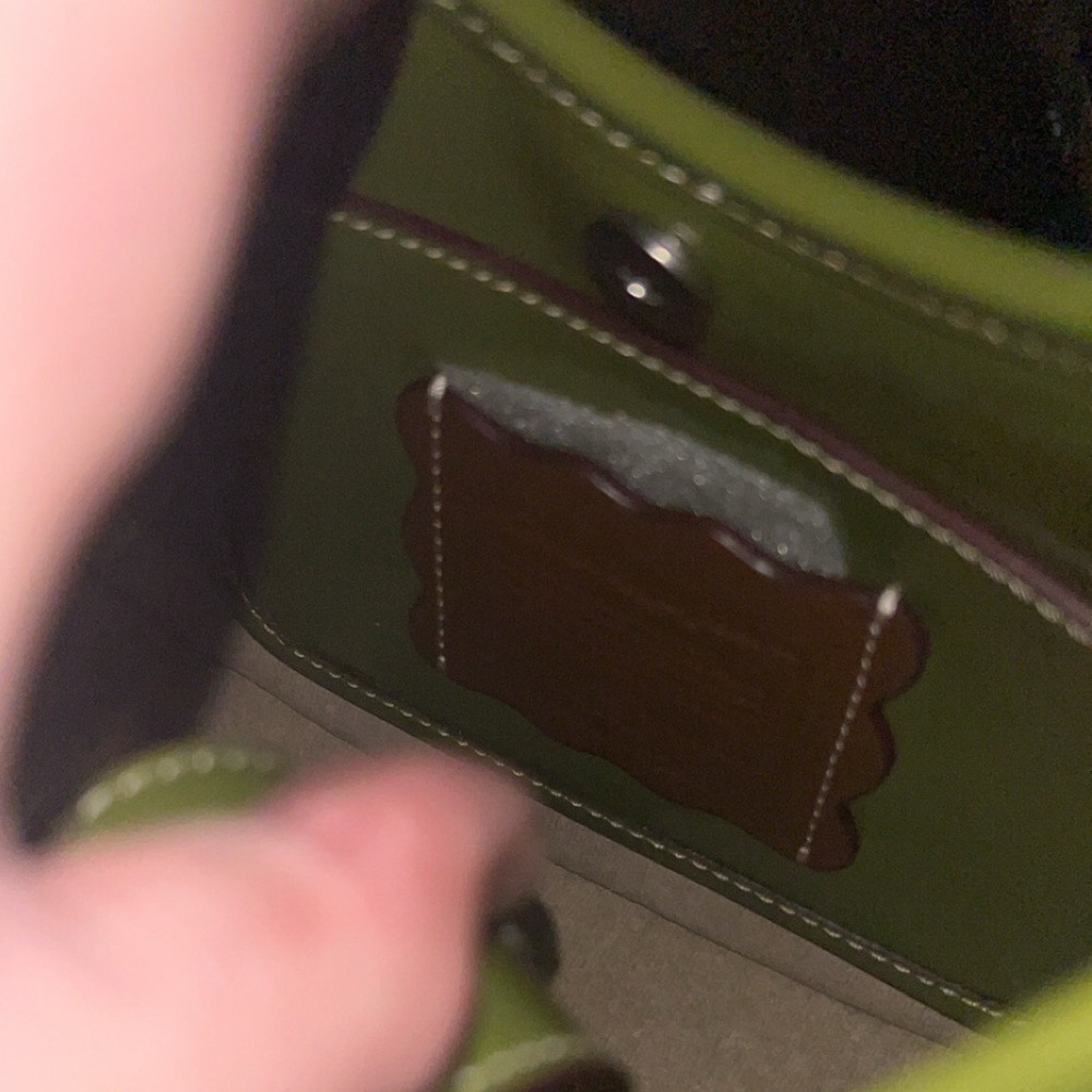 NWOT Ergo Bag In Crinkle Patent Coachtopia Leather
Olive - Picture 2 of 4